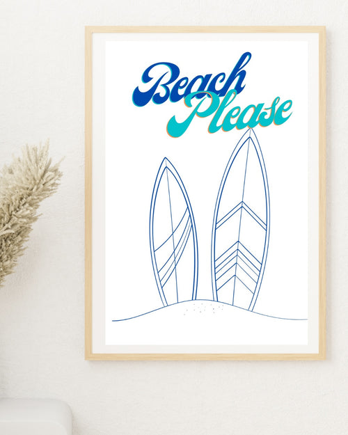 Beach Please - Wall Art