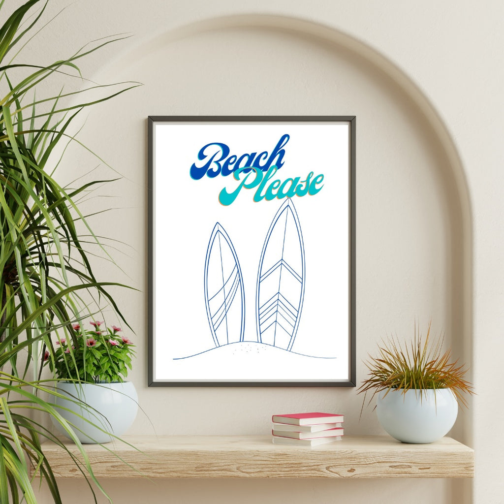 Beach Please - Wall Art